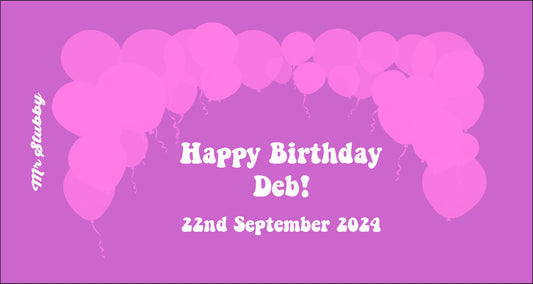 Birthday balloons stubby holder